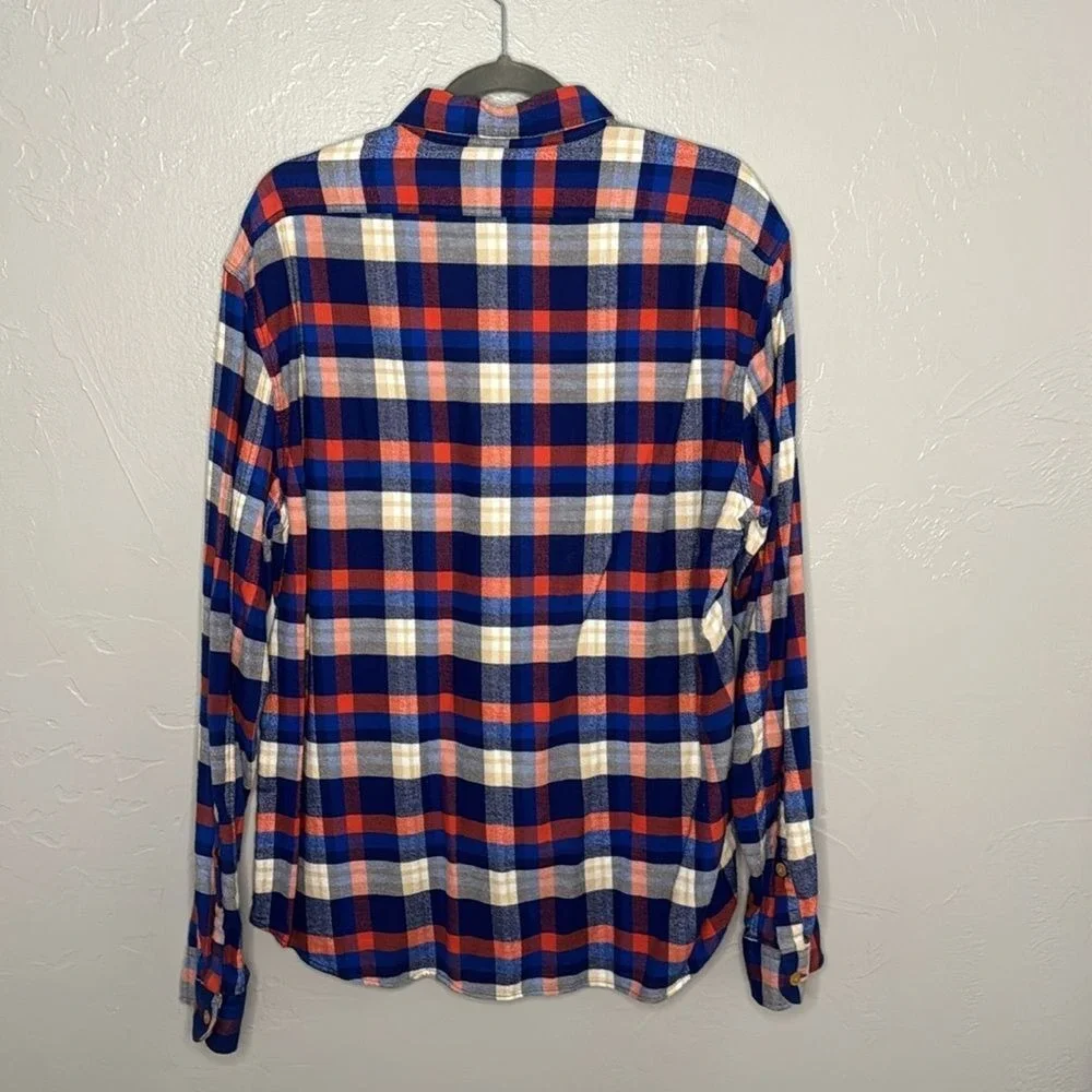 J. Crew Men's‎ New York Flannel Long Sleeve Button Up XL slim